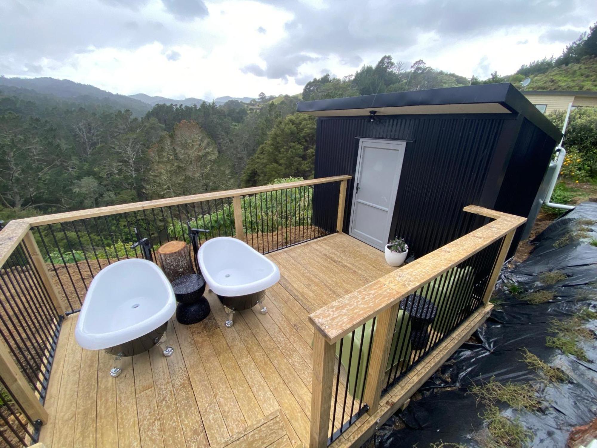Ferienwohnung Te Mata Retreat Tapu Exterior foto